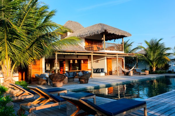 Villa avec piscine privée et jardin tropical à Prea, Jericoacoara, Nordeste brésilien